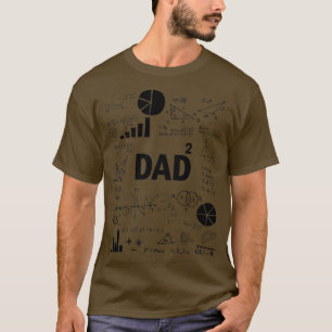 Vater Squared Zweites Mal Vater Math Zweiter Power T-Shirt