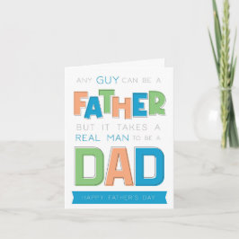 Vater-Stand-in-Happy Vathers Day Karte