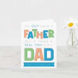 Vater-Stand-in-Happy Vathers Day Karte