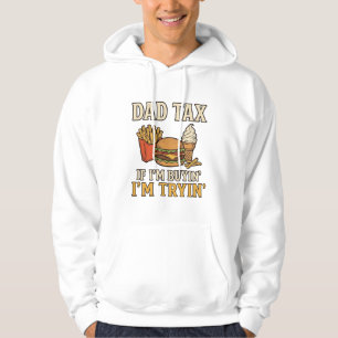 Vater Steuer Lustig Fast Food Vater Zitat Vektor D Hoodie
