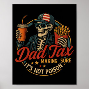 Vater Steuer Lustig Vatertag & 4. Juli Poster