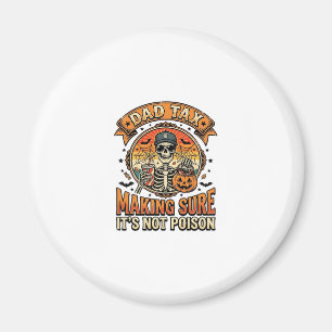 Vater Steuer Lustiges Halloween Skelett Süßigkeite Magnet