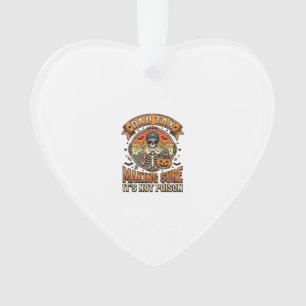 Vater Steuer Lustiges Halloween Skelett Süßigkeite Ornament