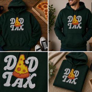 Vater-Steuer Lustiges Pizza-Geschenk Bestickter Hoodie