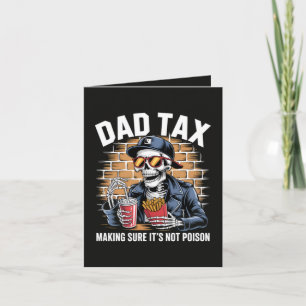 Vater Steuer Sicherstellen, dass es kein Gift Skel Feiertagskarte