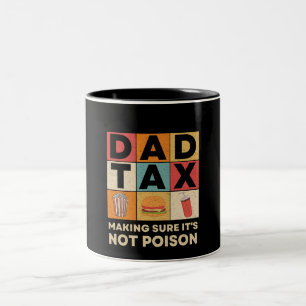 Vater Steuer Sichert, dass es kein Gift ist Vatert Zweifarbige Tasse
