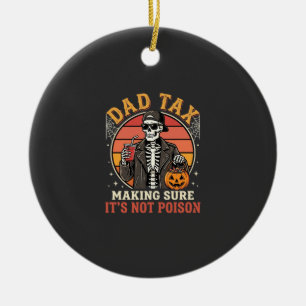 Vater Steuer Skelett Halloween Süßigkeiten Vektor Keramik Ornament