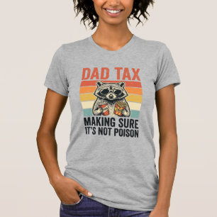 Vater Steuer Waschbär Vintage Lustiges Vater Shirt
