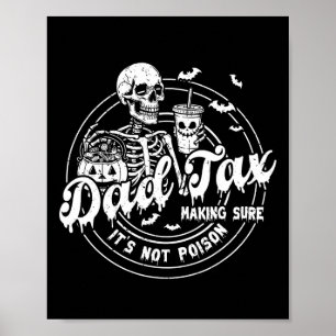Vater Steuern, um sicherzustellen, dass es kein gl Poster