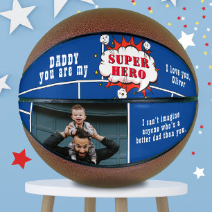 Vater Superheld Comic Sprechblase Foto Basketball