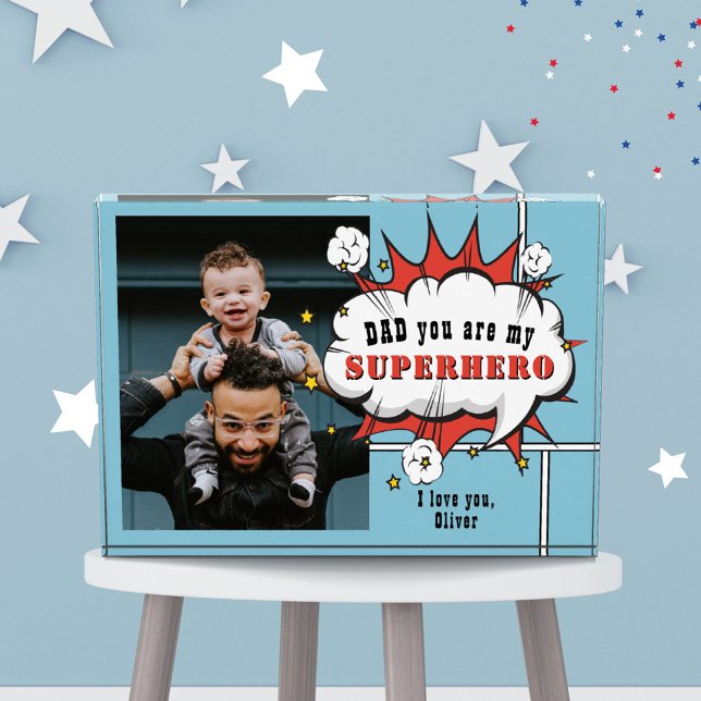 Vater Superhero Comic Speech Bubble Fotoblock (Von Creator hochgeladen)