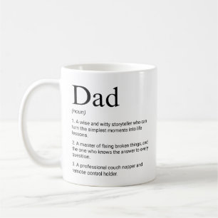 Vater Süß Liebenswert Lustige Definition Kaffeetasse