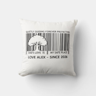 Vater-Tag-Barcode-Wurfkissen Kissen