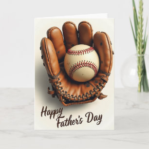Vater-Tag-Karte Baseballhandschuh Karte