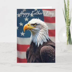 Vater-Tag-Karte mit patriotischem Thema Karte