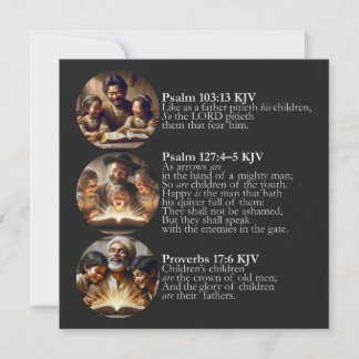 Vater-Tag KJV Karte - Psalmen und Sprüche
