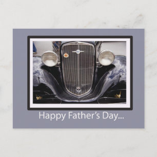 Vater-Tag Oldtimer Postkarte
