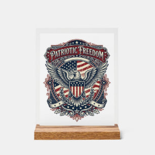 Vater-Tag-Vektorgrafik-T-Shirt mit patriotischem T Acrylschild