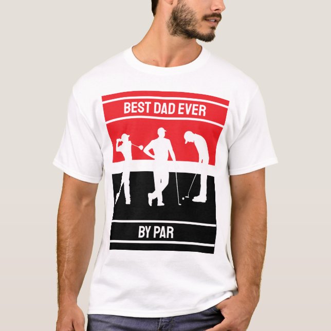 Väter Tagesgeschenk BEST VATER BY PAR T - Shirt (Vorderseite)