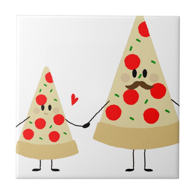 Väter-Tagespizza Fliese (Vorderseite)