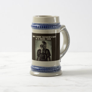 VATER-TAGGASMASK BIER STEIN BIERGLAS