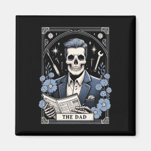 Vater Tarot Card Skeletts Vatertag Skull Daddy Co Magnet