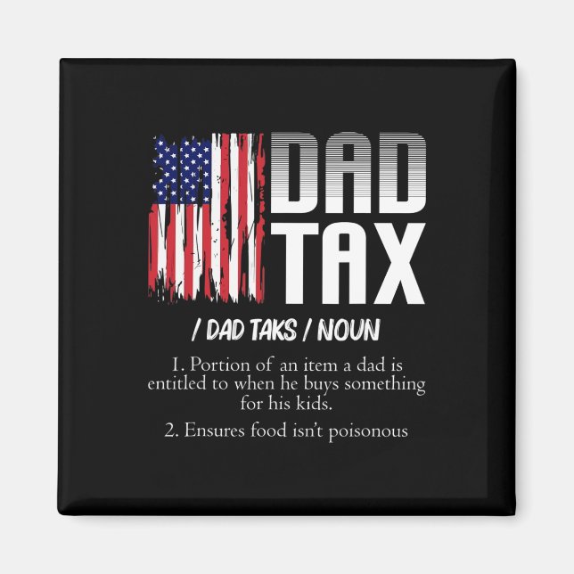 Vater Tax Definition Funny Vathday Magnet (Vorne)