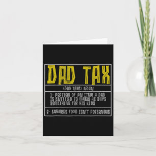 Vater Tax Definition Herren Funny Vatertag 13 Karte