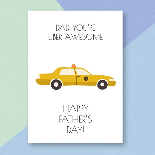 Vater Taxi Funny Vatertag Card Karte (Von Creator hochgeladen)