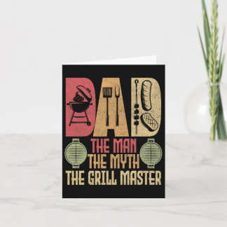 Vater The Man The Myth The Grill Master Grillen Pa Karte