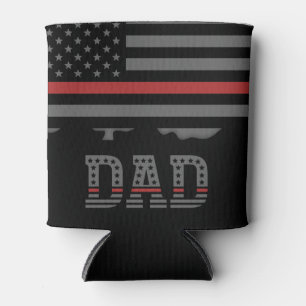 Vater Thin Red Line Feuerwehrmann Vater Geschenke Dosenkühler