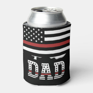 Vater Thin Red Line Feuerwehrmann Vater Geschenke Dosenkühler