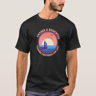 Vater & Tochter Angelpartner fürs Leben Lustiger S T-Shirt