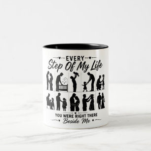 Vater-Tochter-Reise-Kaffeetasse Geschenk für Papa Zweifarbige Tasse