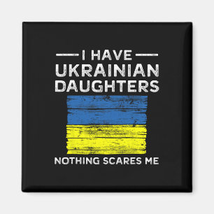 Vater-Tochter-Shirt Nichts schreckt mich Ukrainisc Magnet