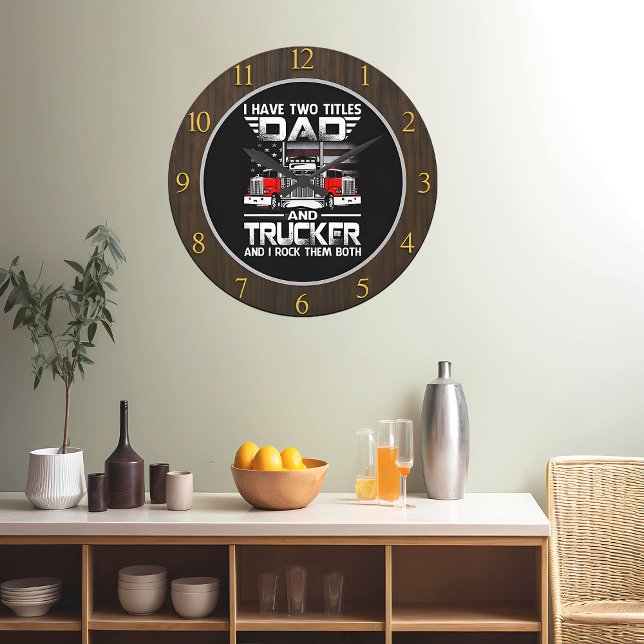 Vater Trucker "Rock Thies Beide Große Wanduhr (Von Creator hochgeladen)