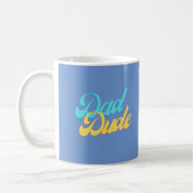 Vater Typ Tasse hellblau Hintergrund