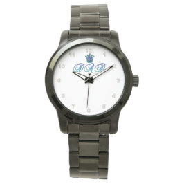VATER übergroße schwarze Armband-Uhr Armbanduhr