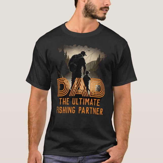 Vater Ultimate Fishing Partern Pater Son Fischen T-Shirt (Vorderseite)