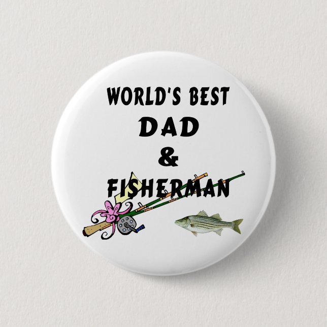 Vater und Fischer Button (Vorderseite)
