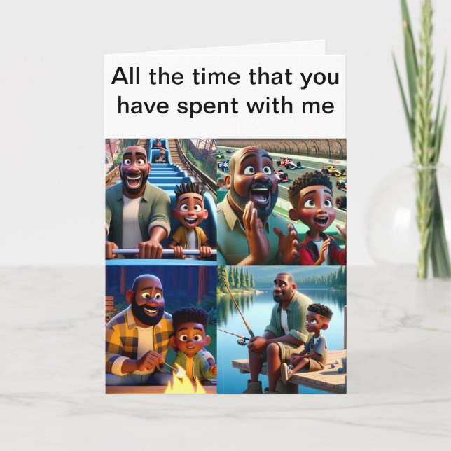 Vater und Freund Feiertagskarte (Vorderseite)