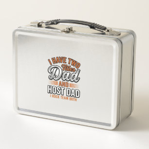 Vater und Gastvater Vintage Gravur Zitat Design_1 Metall Brotdose