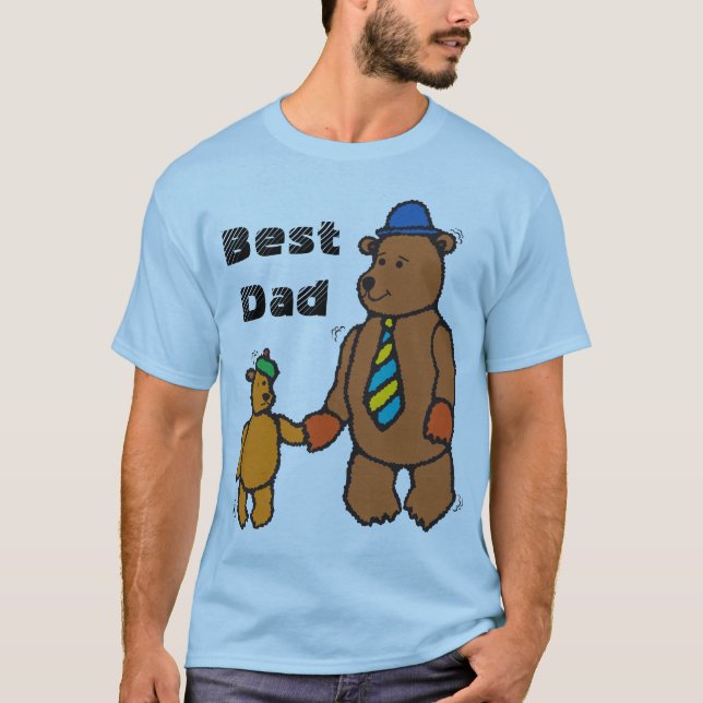 Vater-und Kinderbär T-Shirt (Vorderseite)
