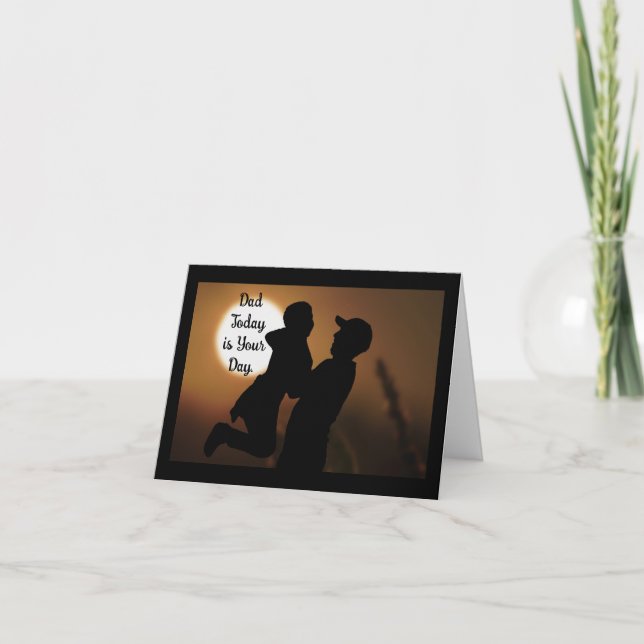 Vater- und Kindergrußkarte Karte (Vorderseite)