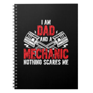 Vater und Mechanik Notizblock