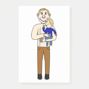 VATER UND SEIN POST-IT KLEBEZETTEL