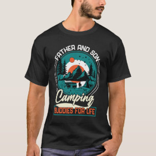 Vater und Sohn Camping Buddies Funny Camper Gesche T-Shirt