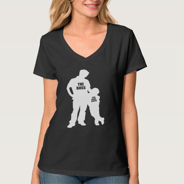 Vater und Sohn des echten Boss 2 T-Shirt (Vorderseite)