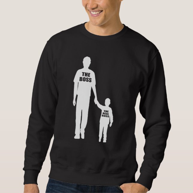 Vater und Sohn des wirklichen Boss Sweatshirt (Vorderseite)