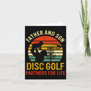 Vater und Sohn Disc Golf Partner fürs Leben Vatert Karte